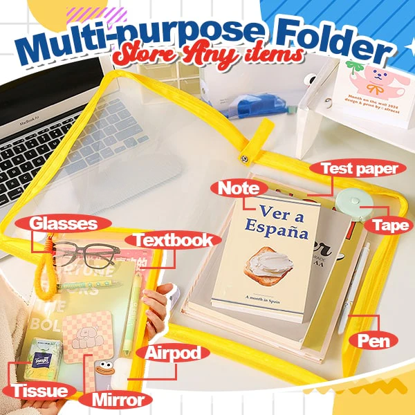 Playtrixlab® Stationery Organizer Folder Bag