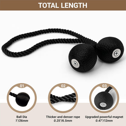 Playtrixlab® Magnetic Curtain Tiebacks