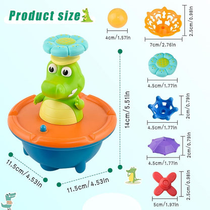 Playtrixlab® Froggle Spinning Bath Toy
