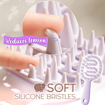 Playtrixlab® Hollow Out Shampoo Brush Scalp Massager
