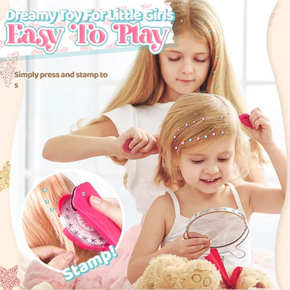 Playtrixlab® Magic Gem Hair Bling Styling Stamper