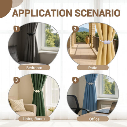 Playtrixlab® Magnetic Curtain Tiebacks