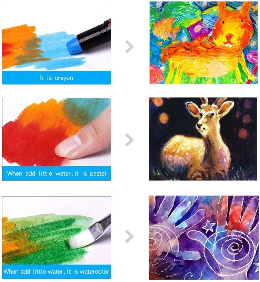 Playtrixlab® Washable Crayons Set