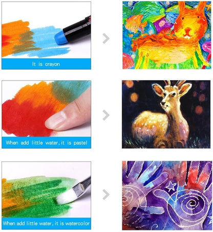 Playtrixlab® Washable Crayons Set