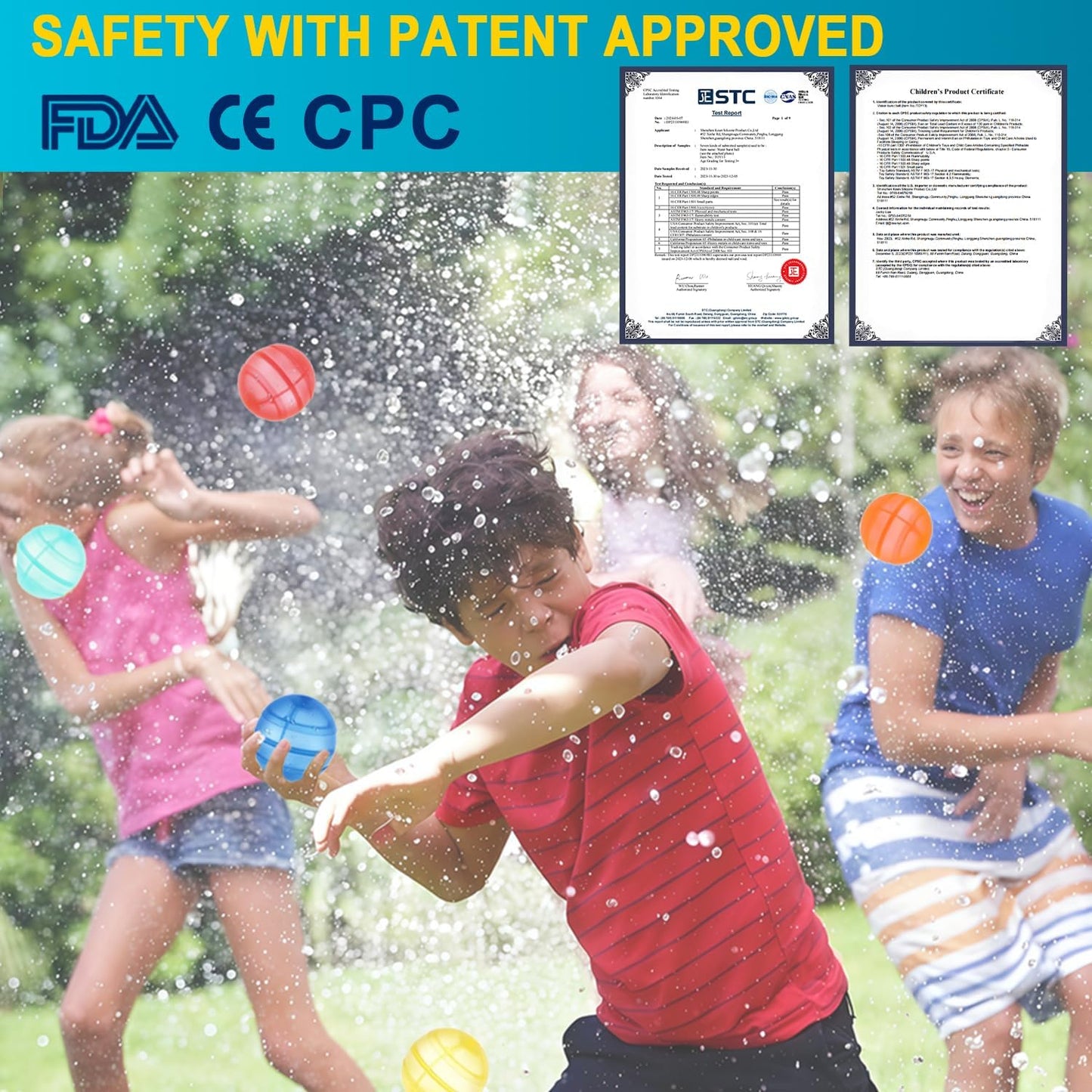 Playtrixlab® Reusable Water Balloons