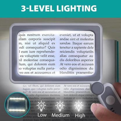 Playtrixlab® LED Light Book Page Magnifier 🔍