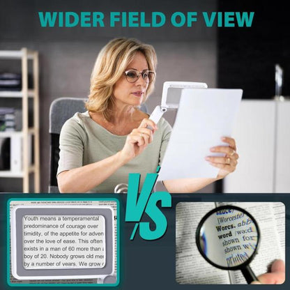 Playtrixlab® LED Light Book Page Magnifier 🔍