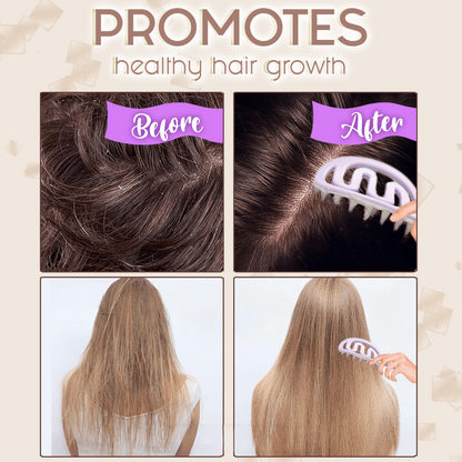 Playtrixlab® Hollow Out Shampoo Brush Scalp Massager