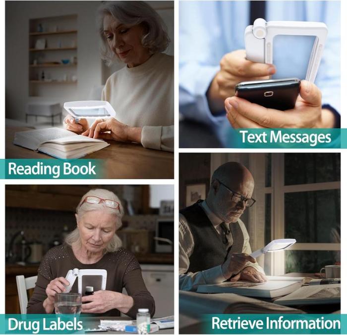 Playtrixlab® LED Light Book Page Magnifier 🔍