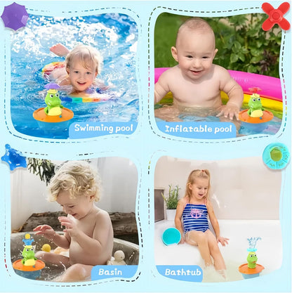 Playtrixlab® Froggle Spinning Bath Toy