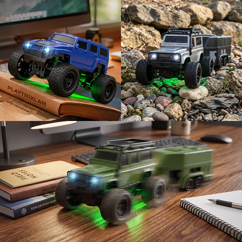 Playtrixlab® Nano G-Wagon🛞1/64 Scale Desk Crawler