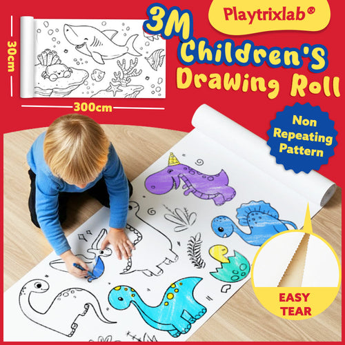 Playtrixlab® 3M Children's Drawing Roll