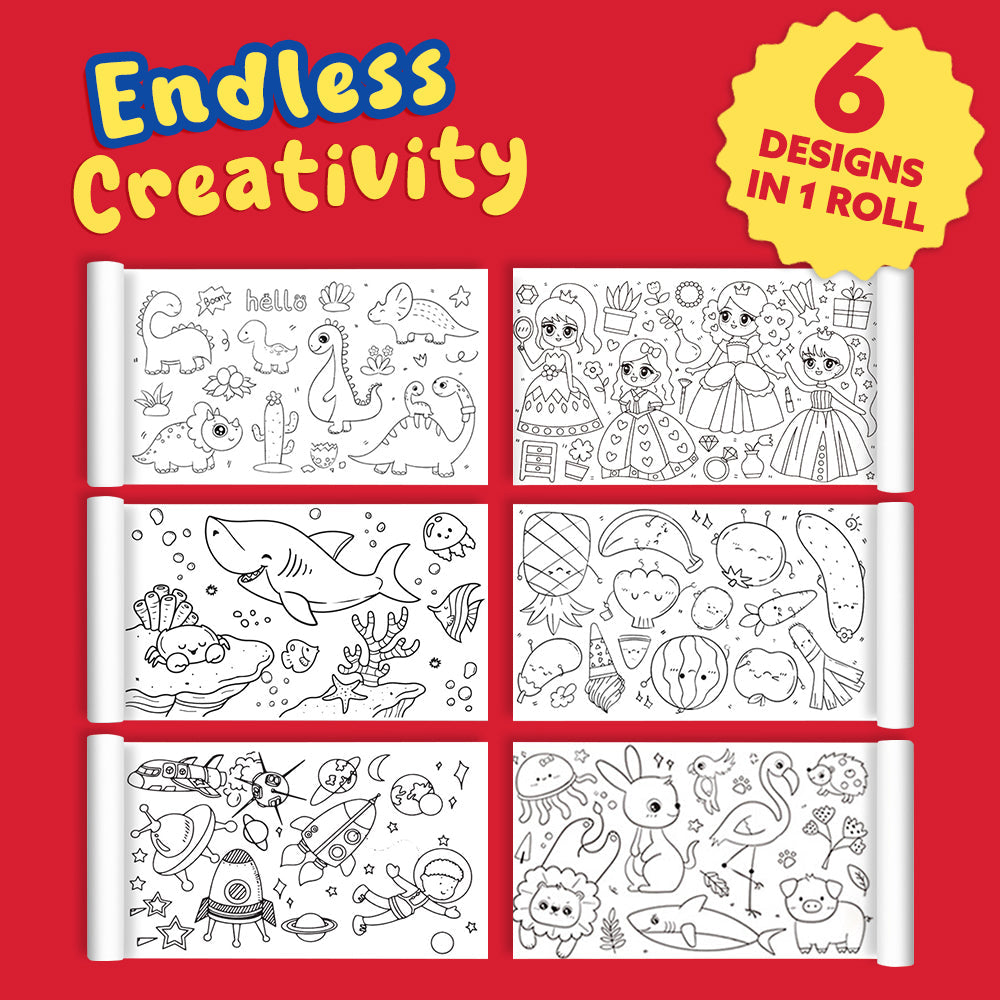 Playtrixlab® 3M Children's Drawing Roll