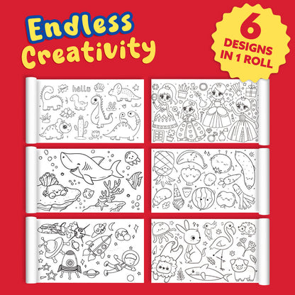 Playtrixlab® 3M Children's Drawing Roll