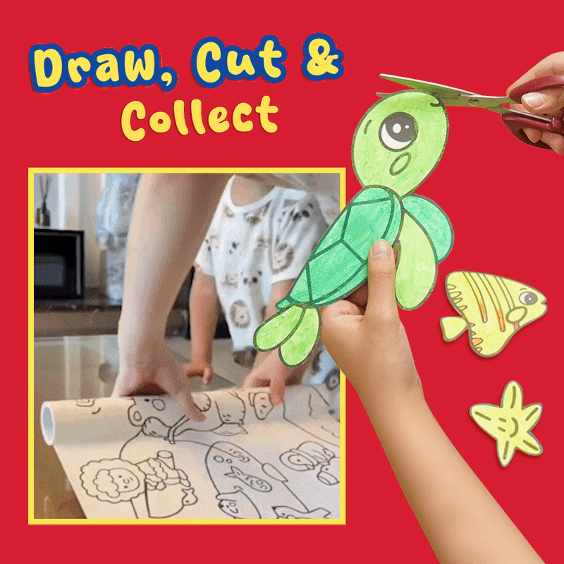 Playtrixlab® 3M Children's Drawing Roll
