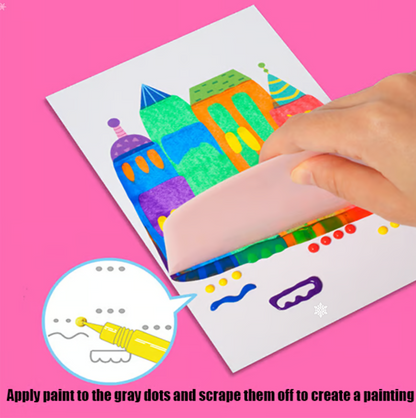 Playtrixlab® Fun Doodle Scratch Greeting Card Set