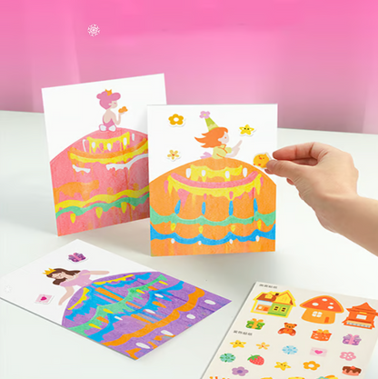 Playtrixlab® Fun Doodle Scratch Greeting Card Set