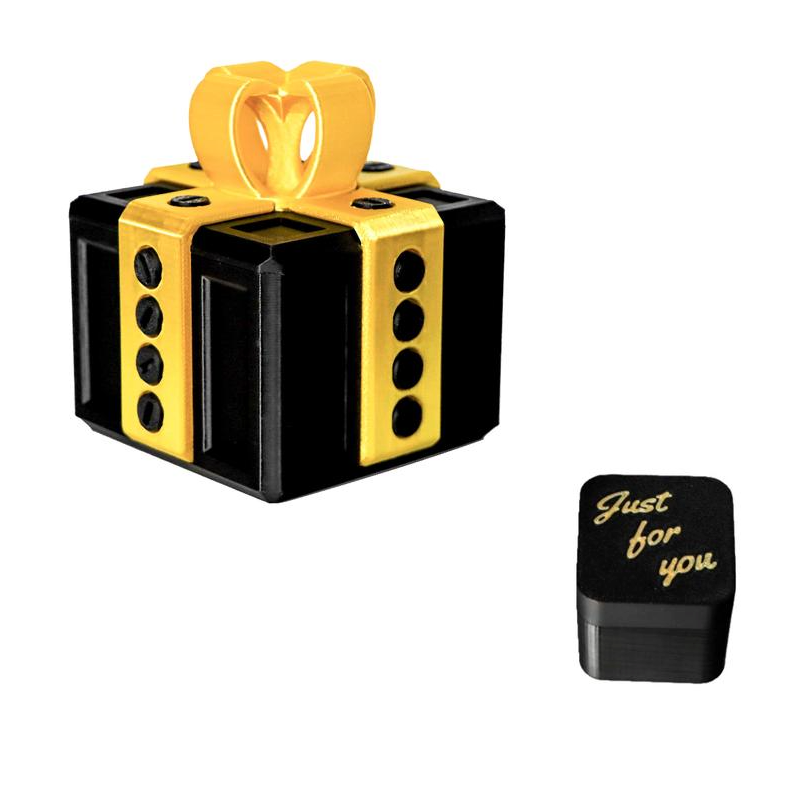 Playtrixlab® Pop Up 3D Printed Gag Gift Box (with screws)