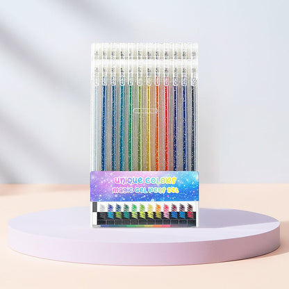 Playtrixlab® Unique Colors Magic Gel Pens Set