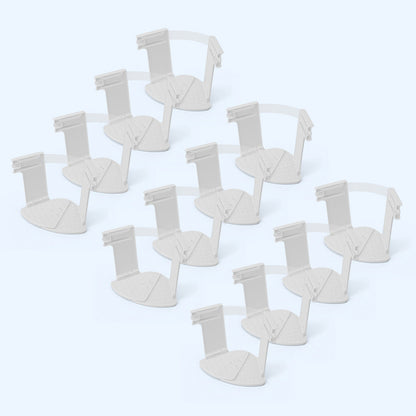 Playtrixlab® MinimalFit Firm Bed Sheet Adjustable Holders with Invisible Strips