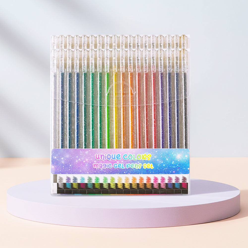 Playtrixlab® Unique Colors Magic Gel Pens Set