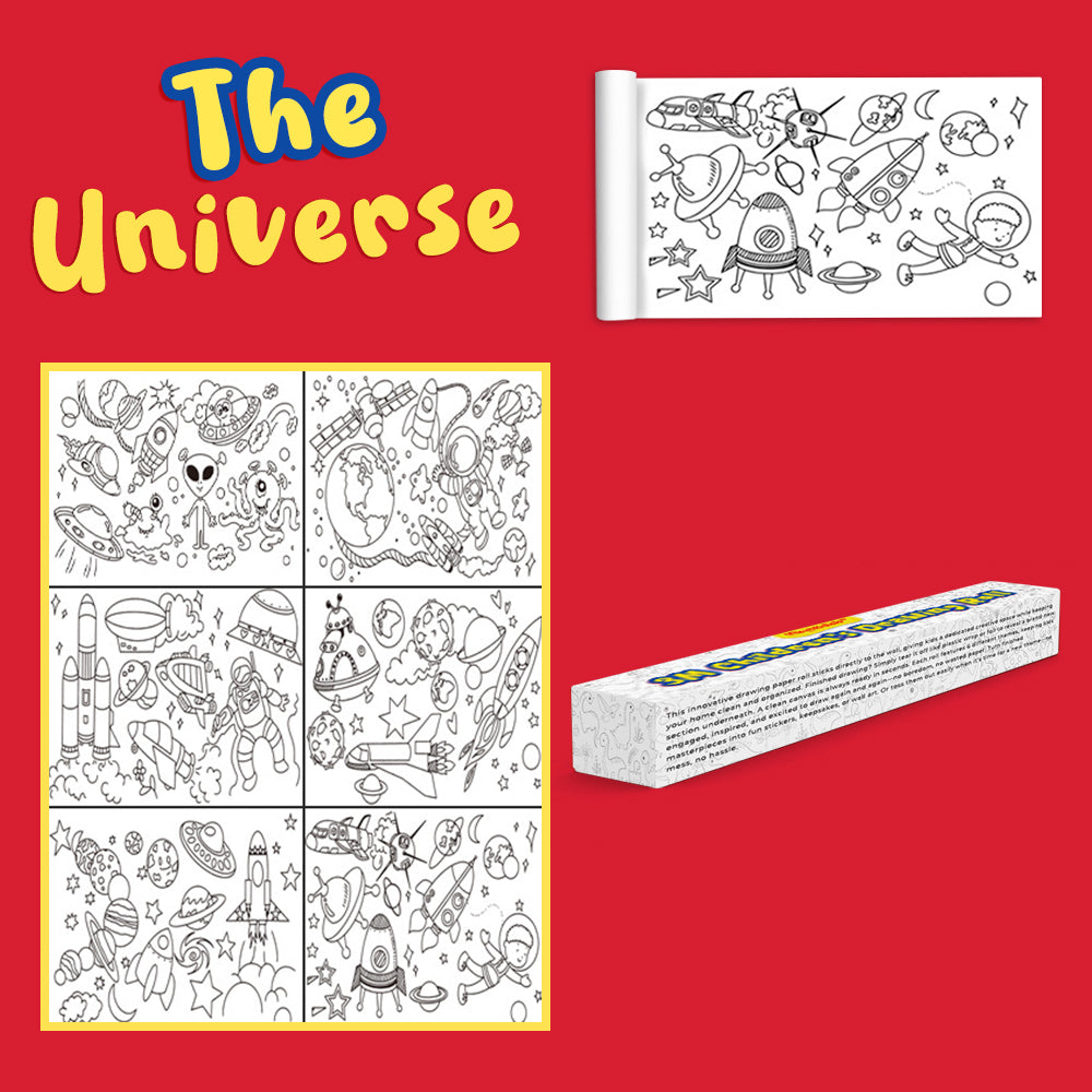 Playtrixlab® 3M Children's Drawing Roll
