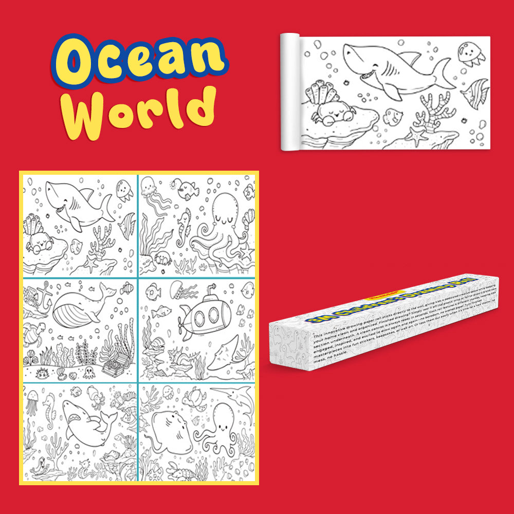 Playtrixlab® 3M Children's Drawing Roll