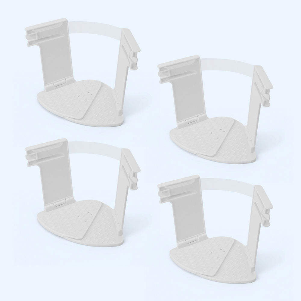 Playtrixlab® MinimalFit Firm Bed Sheet Adjustable Holders with Invisible Strips