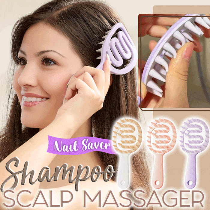Playtrixlab® Hollow Out Shampoo Brush Scalp Massager
