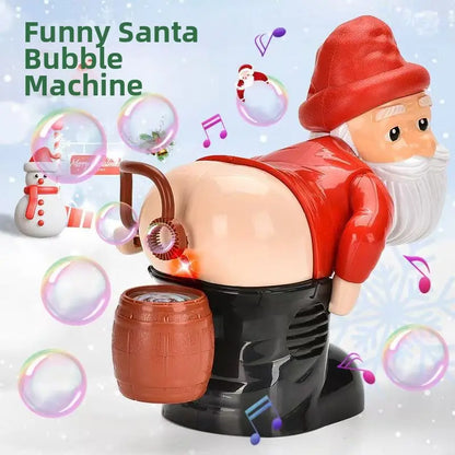Playtrixlab® Bubble-Farting LED Lights Music Santa Claus 🎅🏻🎶