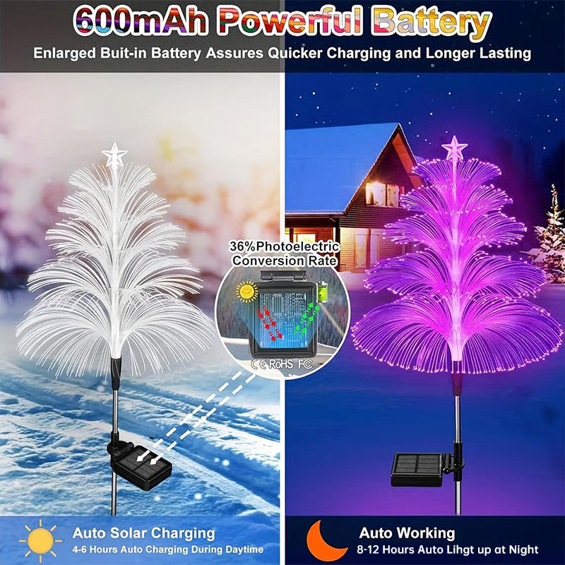 Playtrixlab® Seven Colors Gradient Solar Christmas Decoration Light