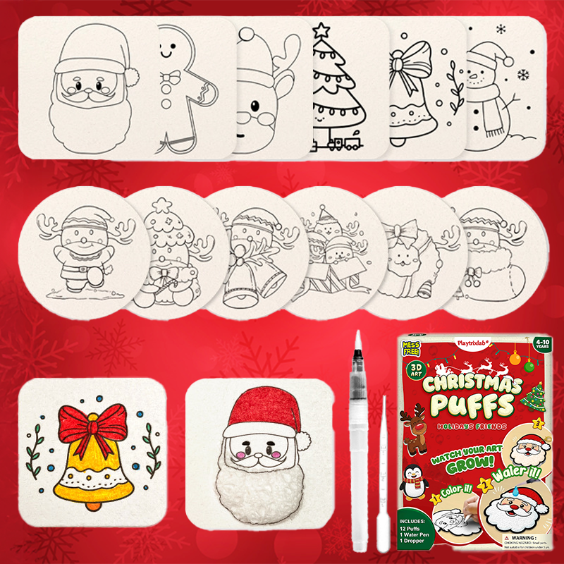 Playtrixlab® 3D Christmas Puffs
