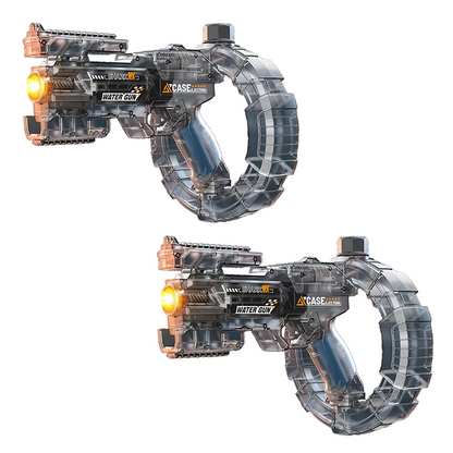 Playtrixlab® Mechanical Electric Water Gun🔫Automatic Water Blaster with Strobe Lights