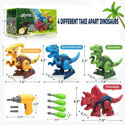 Playtrixlab® Dinosaur Building Toy Set