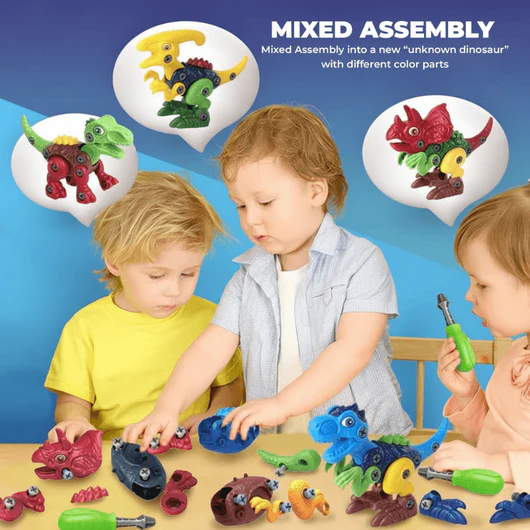 Playtrixlab® Dinosaur Building Toy Set