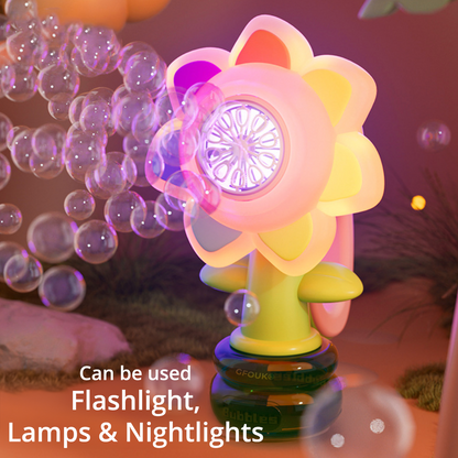 Playtrixlab® Automatic Colorful Sunflower Bathing Bubble Machine