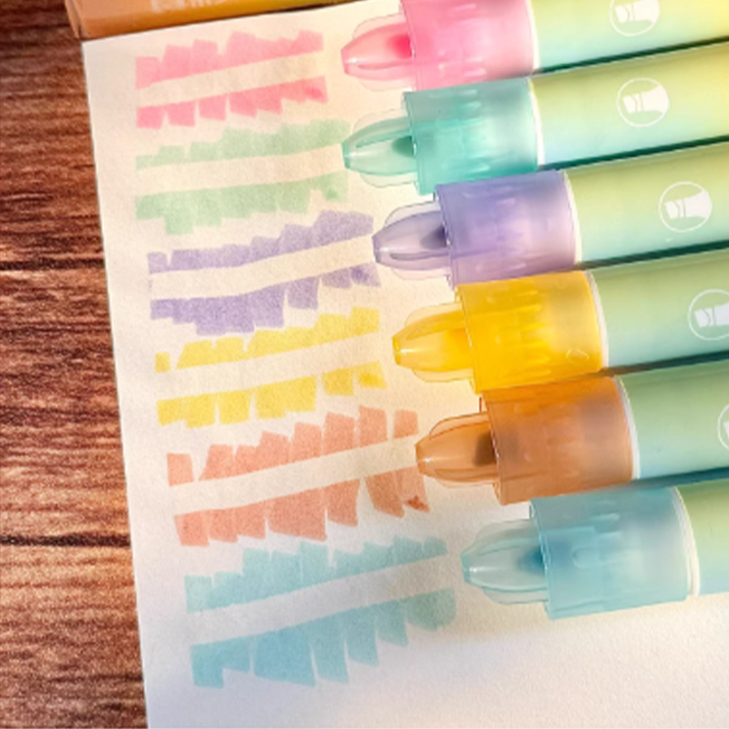 Playtrixlab® Erasable Dual Tips Highlighter