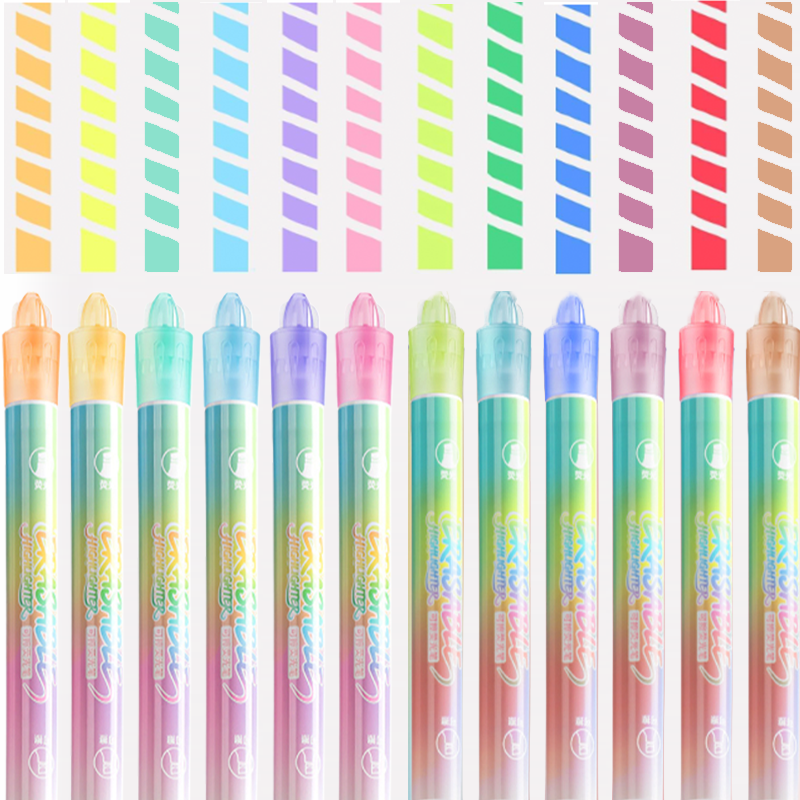 Playtrixlab® Erasable Dual Tips Highlighter