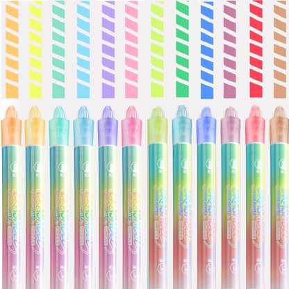 Playtrixlab® Erasable Dual Tips Highlighter