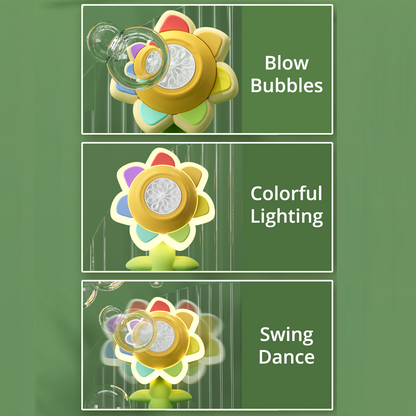 Playtrixlab® Automatic Colorful Sunflower Bathing Bubble Machine