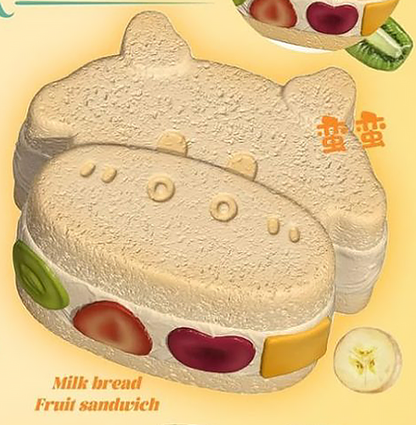 Playtrixlab® Rare Cow Fruit Sandwich Squishy Toy 🐮