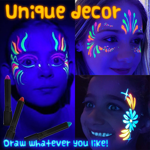 Playtrixlab® Luminous Face Painting Kit (12Colours)