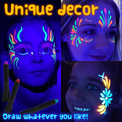 Playtrixlab® Luminous Face Painting Kit (12Colours)