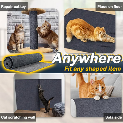 Playtrixlab® Free-cut Self-adhesive Cat Scratching Pad