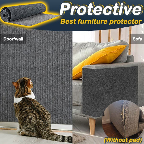 Playtrixlab® Free-cut Self-adhesive Cat Scratching Pad