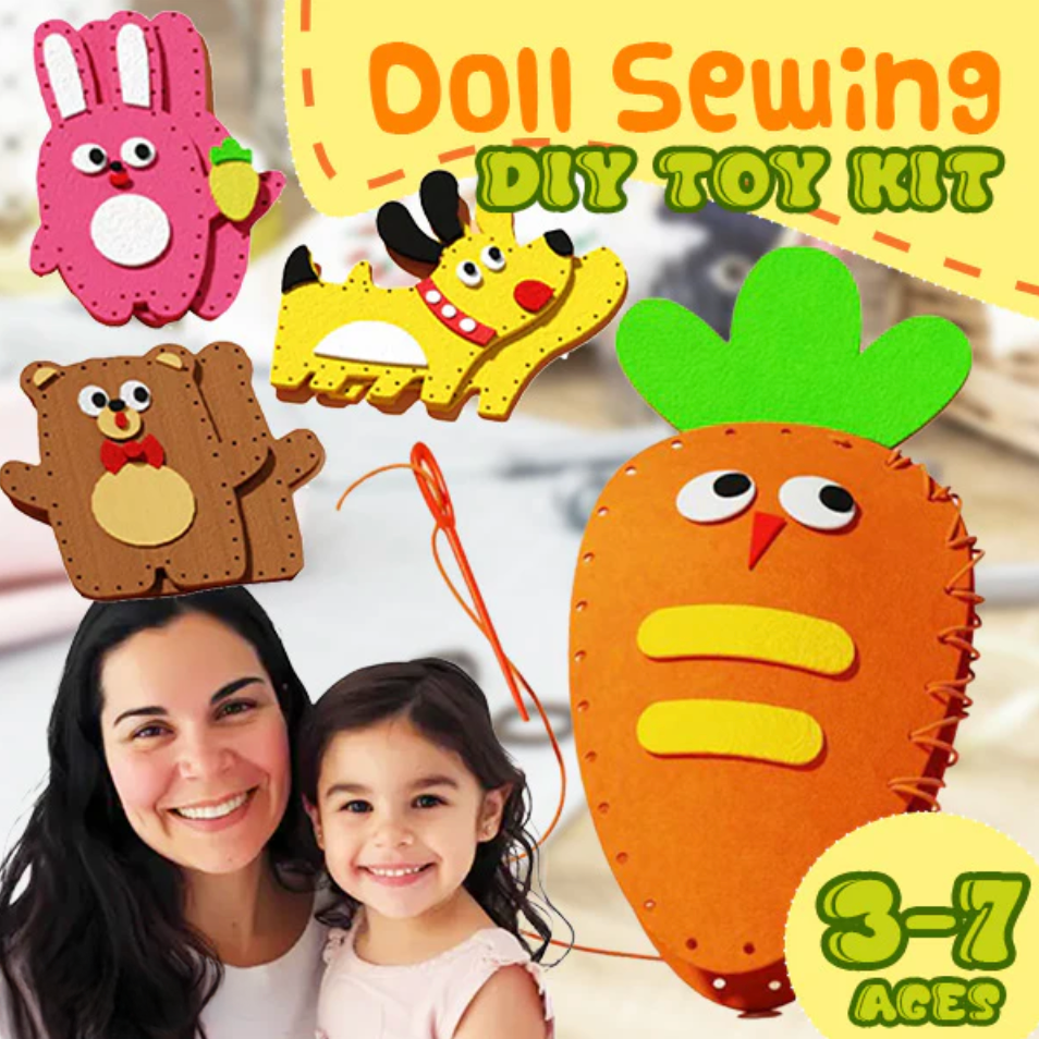 Playtrixlab® Doll Sewing DIY Toy Kit