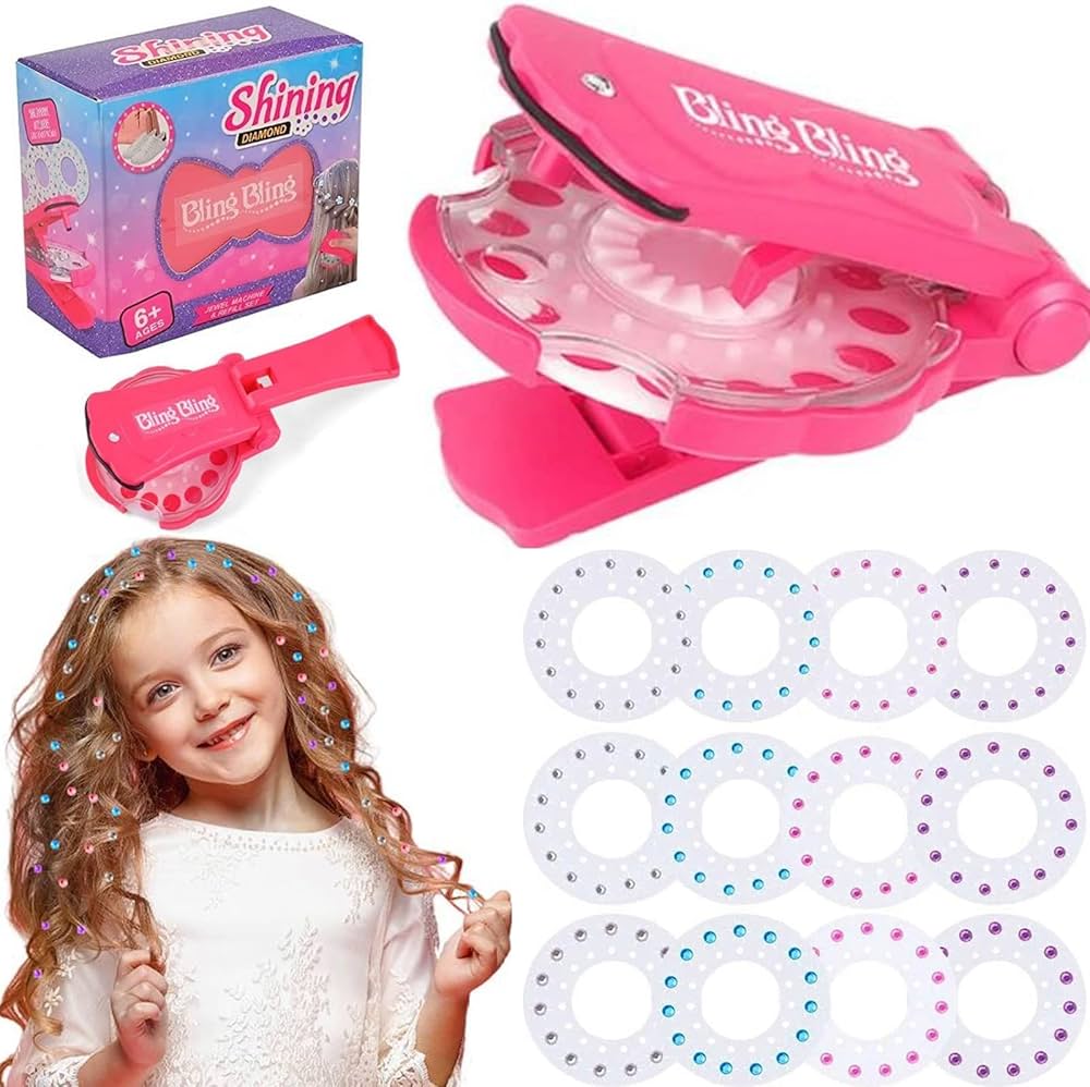 Playtrixlab® Magic Gem Hair Bling Styling Stamper