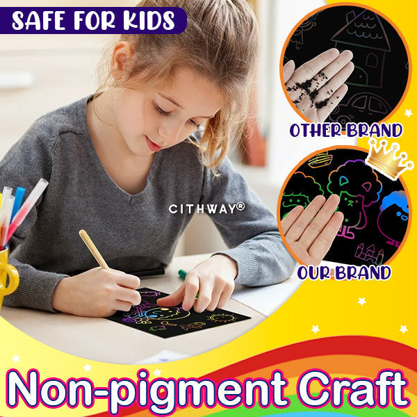 Playtrixlab® Rainbow Scratch Notes (50/100/150PCS)