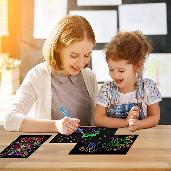 Playtrixlab® Rainbow Scratch Notes (50/100/150PCS)